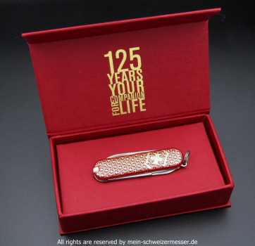 Victorinox Sammlermesser CLASSIC 125 Jubilee , Spezialausgabe anlässlich des 125-Jahre Jubiläums von Victorinox