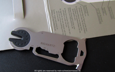RICHARTZ KEY TOOL active (Multitool), EDC, Einkaufswagenlöser, Zeckenentferner, uvm.