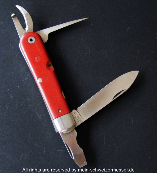 Original Swiss Army Knife Victorinox Elsener Model 1951 with year of issue 1956