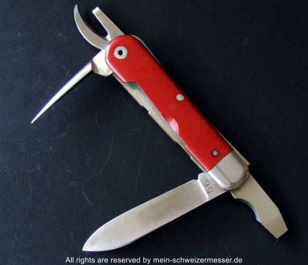 Original Swiss Army Knife Victorinox Elsener Model 1951 with year of issue 1956
