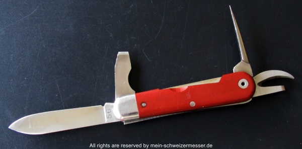 Original Swiss Army Knife Victorinox Elsener Model 1951 with year of issue 1956