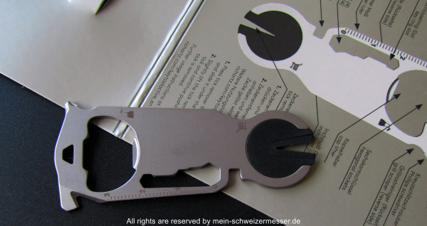 RICHARTZ KEY TOOL active (Multitool), EDC, Einkaufswagenlöser, Zeckenentferner, uvm.