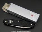 Victorinox Pruner (Glomar) with black ALOX scales and advertising lettering, new in box